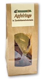 Bild von Apfelringe in Zartbitterschokolade